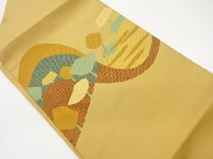 抽象風景模様織出し名古屋帯